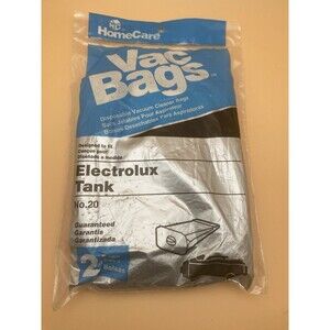 HomeCare Vac Bags Fits Electrolux Tank Vacuum Cleaner No 20 Pack of 2